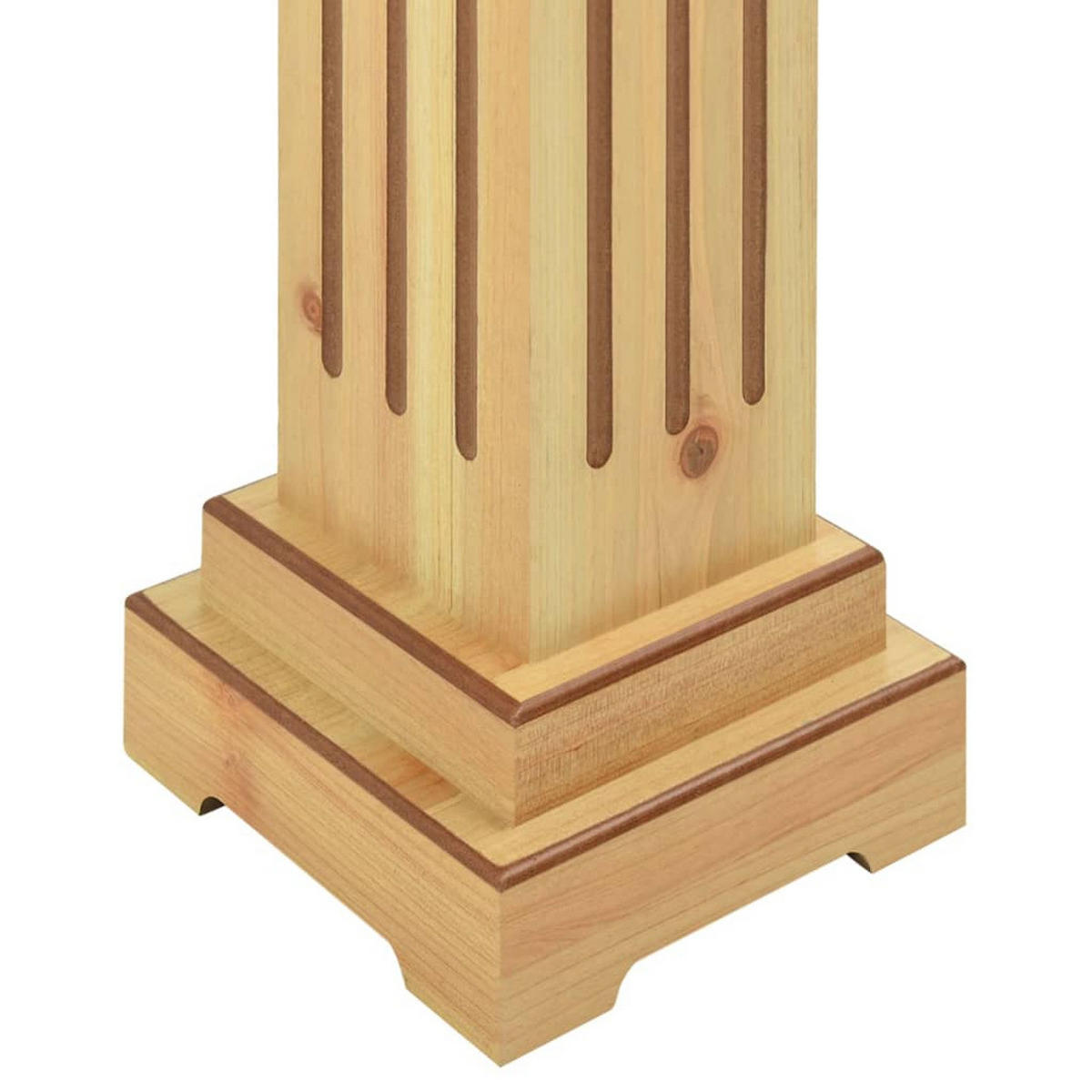 DELETE - Naturfarben, Holzwerkstoff (17/17/66cm) - vidaXL