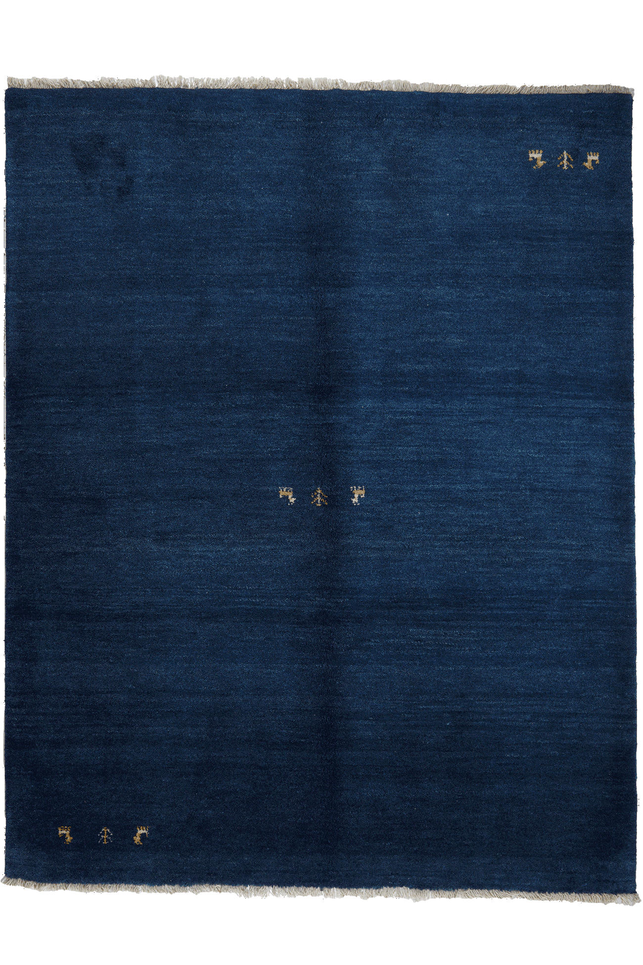 TEPPICH Gabbeh Blau 201/158 cm Schurwolle - Blau, Textil (158/201cm) - Looma