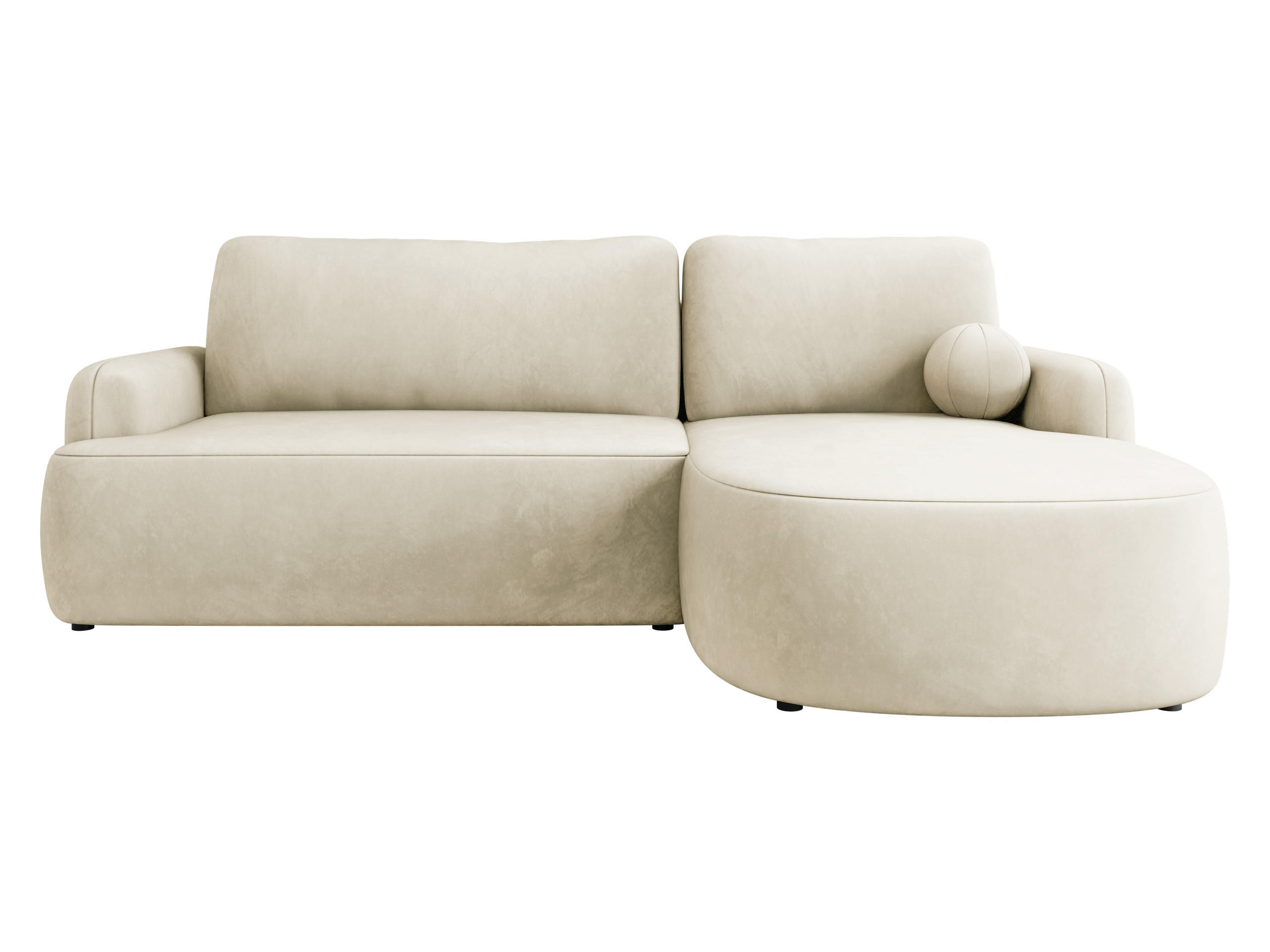 ECKSOFA Loridu, Seite: Rechts - Schwarz/Mokka, Holz/Kunststoff (250/174cm) - MIRJAN24