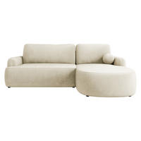 ECKSOFA Loridu, Seite: Rechts - Schwarz/Mokka, Holz/Kunststoff (250/174cm) - MIRJAN24