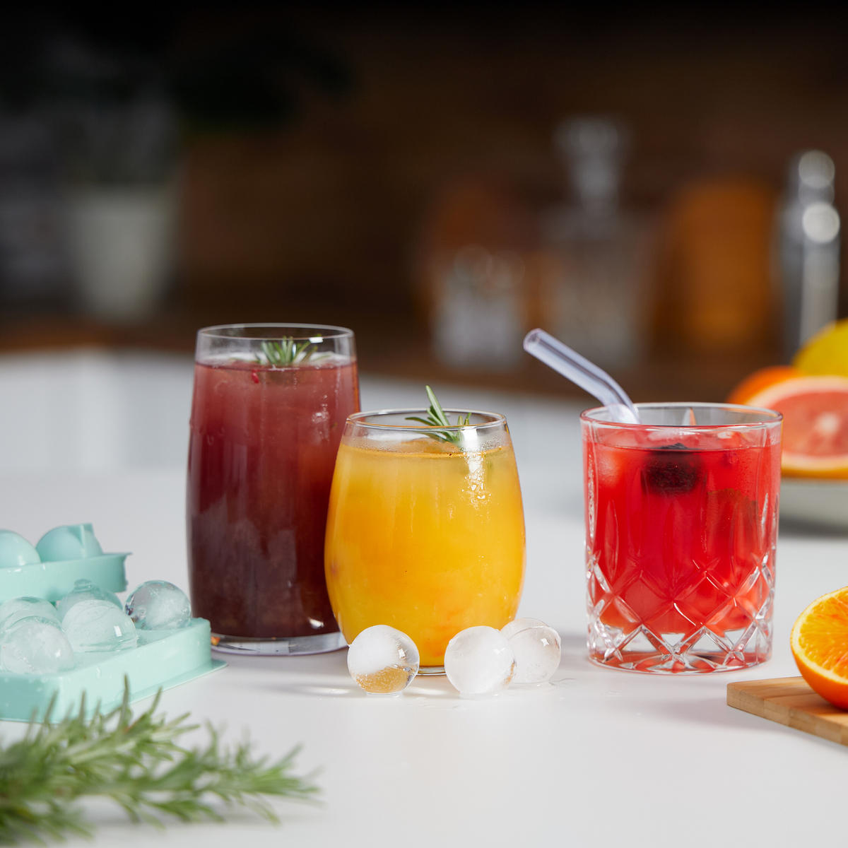 3XEISWÜRFELFORM - Türkis, Kunststoff (24.5/3/14.5cm) - Relaxdays