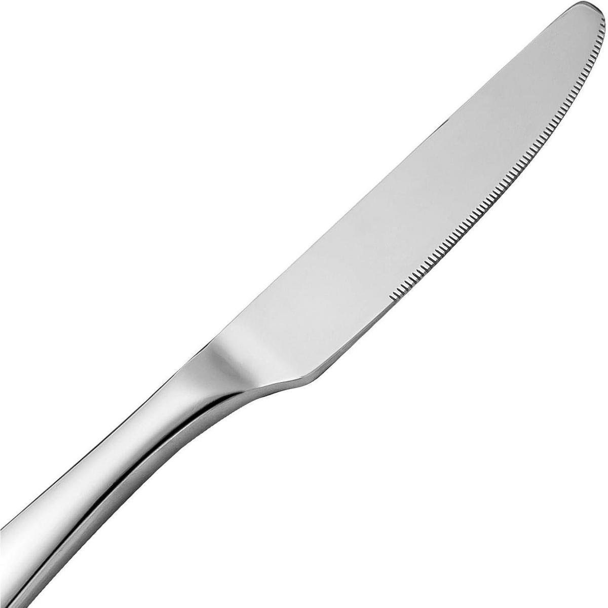 BESTECKSET 30-teilig Edelstahl Spiegelpoliert für 6 Personen - Silberfarben, Metall