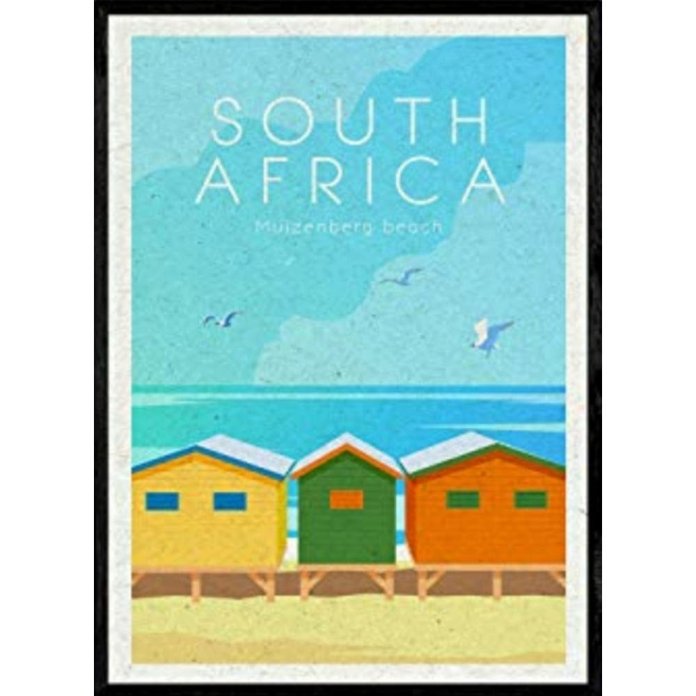 POSTER Südafrika Stadtfarben A4 Rahmenlos - Klar, Papier (29.7/5/21cm) - Nacnic