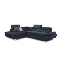 ECKSOFA Schlafsofa Panos In Esito - Dunkelblau, Holzwerkstoff/Textil (275/210cm) - Fun Möbel