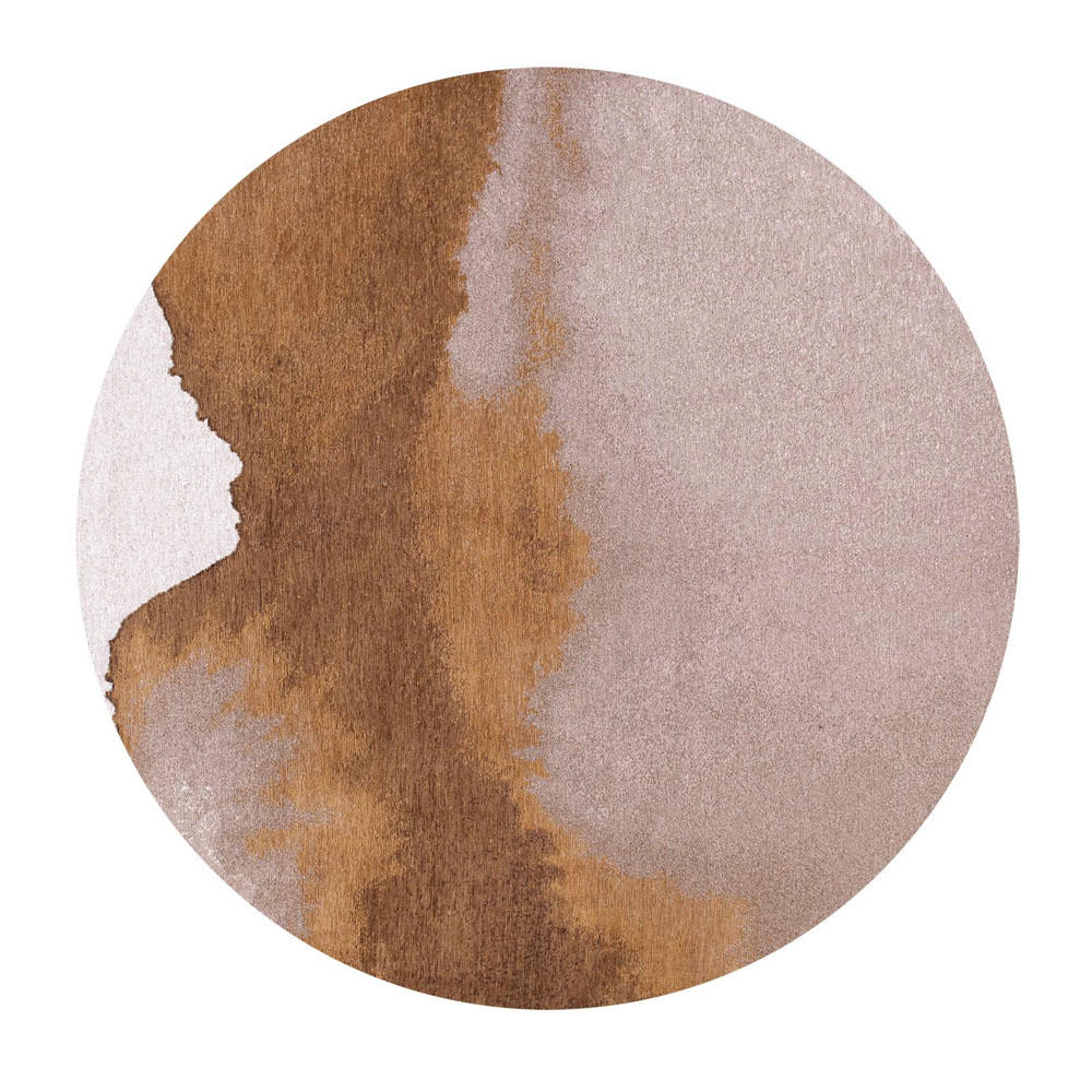 TEPPICH Chestnut Meditation 140/140 cm - Braun, Textil (140/140cm) - Louis De Poortere