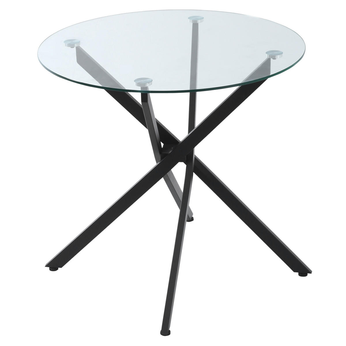 ESSTISCH Schwarz 1 Stück - Schwarz, Metall (80/80/75cm) - GiPP