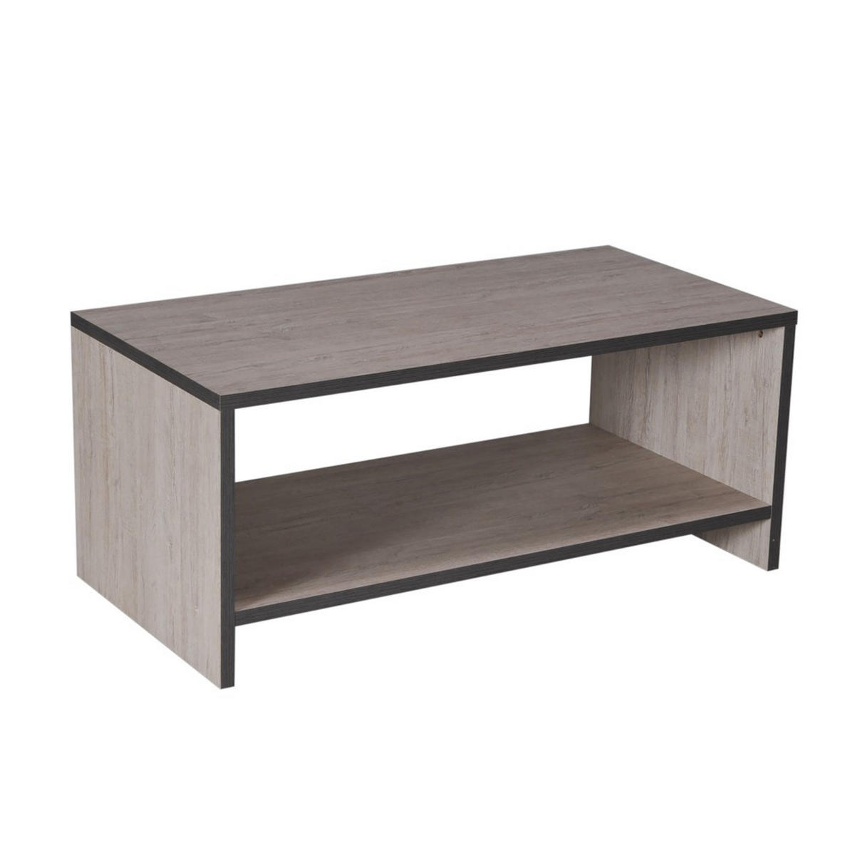 COUCHTISCH ALBA / 100x50cm - Eiche sandgestrahlt - Sonoma Eiche, Holzwerkstoff (100/64/63cm) - Weber Industries
