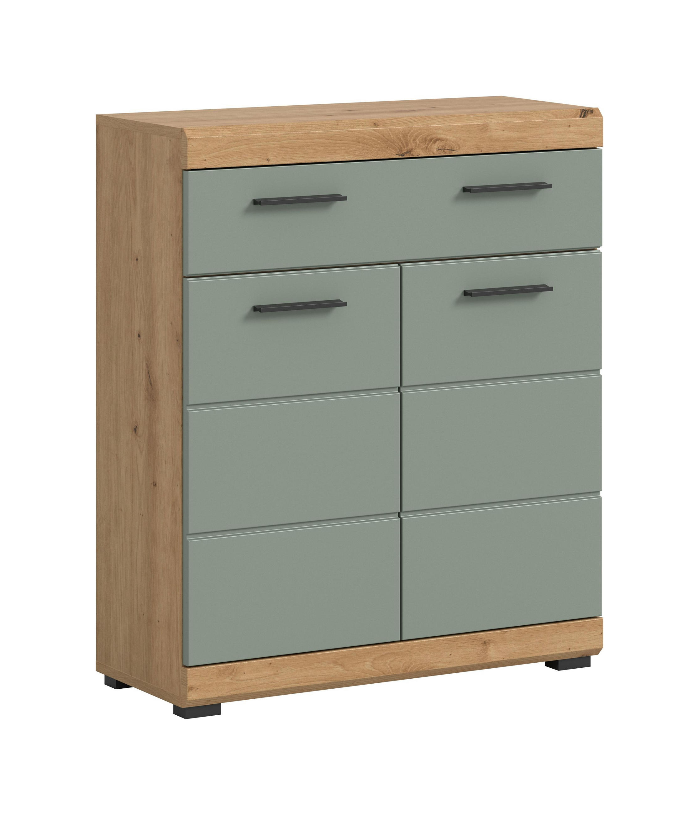 STANDSCHRANK Scout Bad in Artisan Eiche Nachbildung und Salbei Nachbildung B/H/T: 74x88x31 cm - Eiche Artisan, Holz (74/88/31cm)