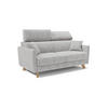 SCHLAFSOFA Francy - Grau, Metall (160/92/97cm) - Divani.store