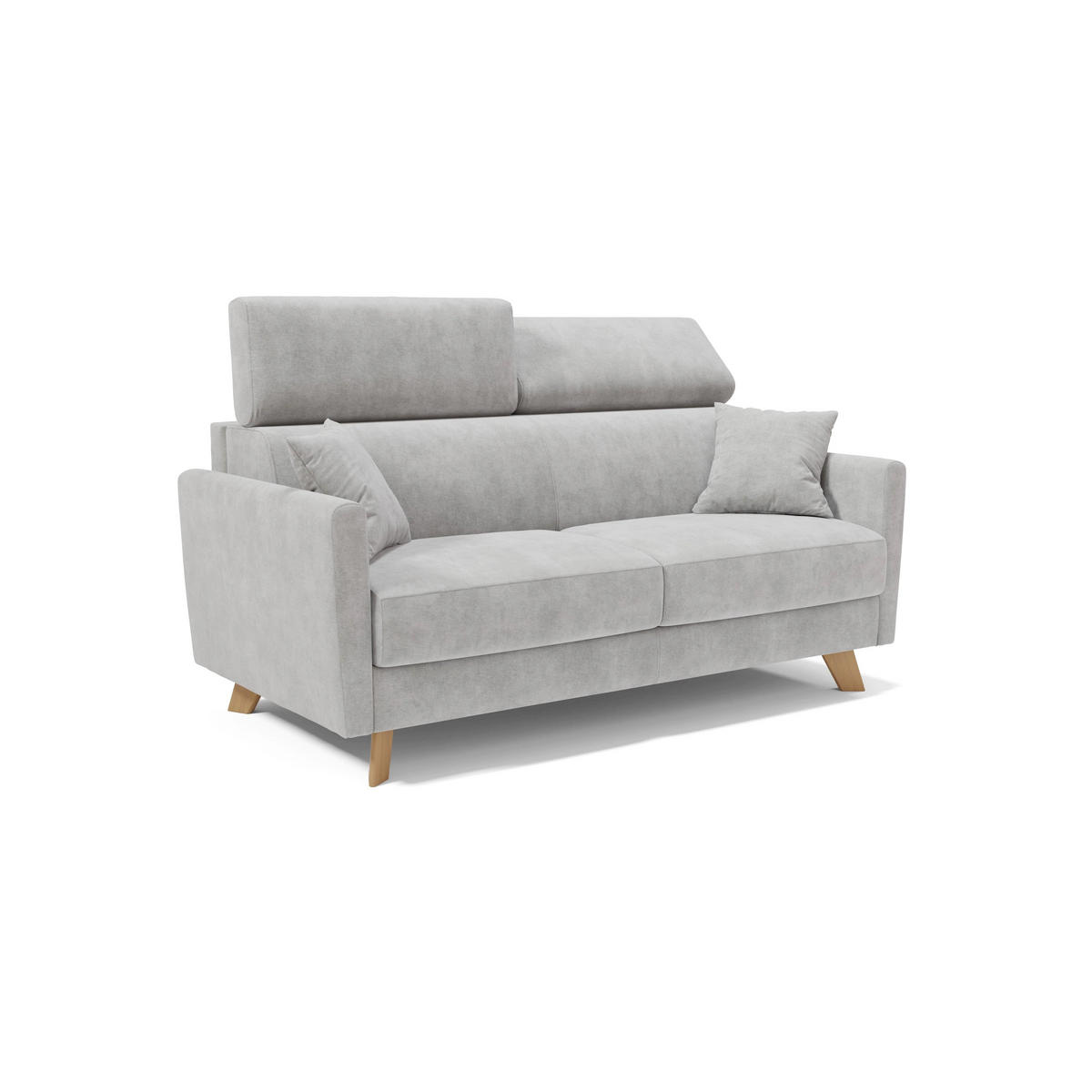 SCHLAFSOFA Francy - Grau, Metall (180/92/97cm) - Divani.store