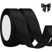 GESCHENKBAND Schwarz 44 m x 20 mm - Schwarz, Textil (2/0.1/2200cm)