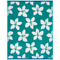 STRANDTUCH aus Veloursfrottee Jacquard Blau 140x180 400g/m² - Bargara - Blau, Textil (140/180cm) - LE COMPTOIR DE LA PLAGE
