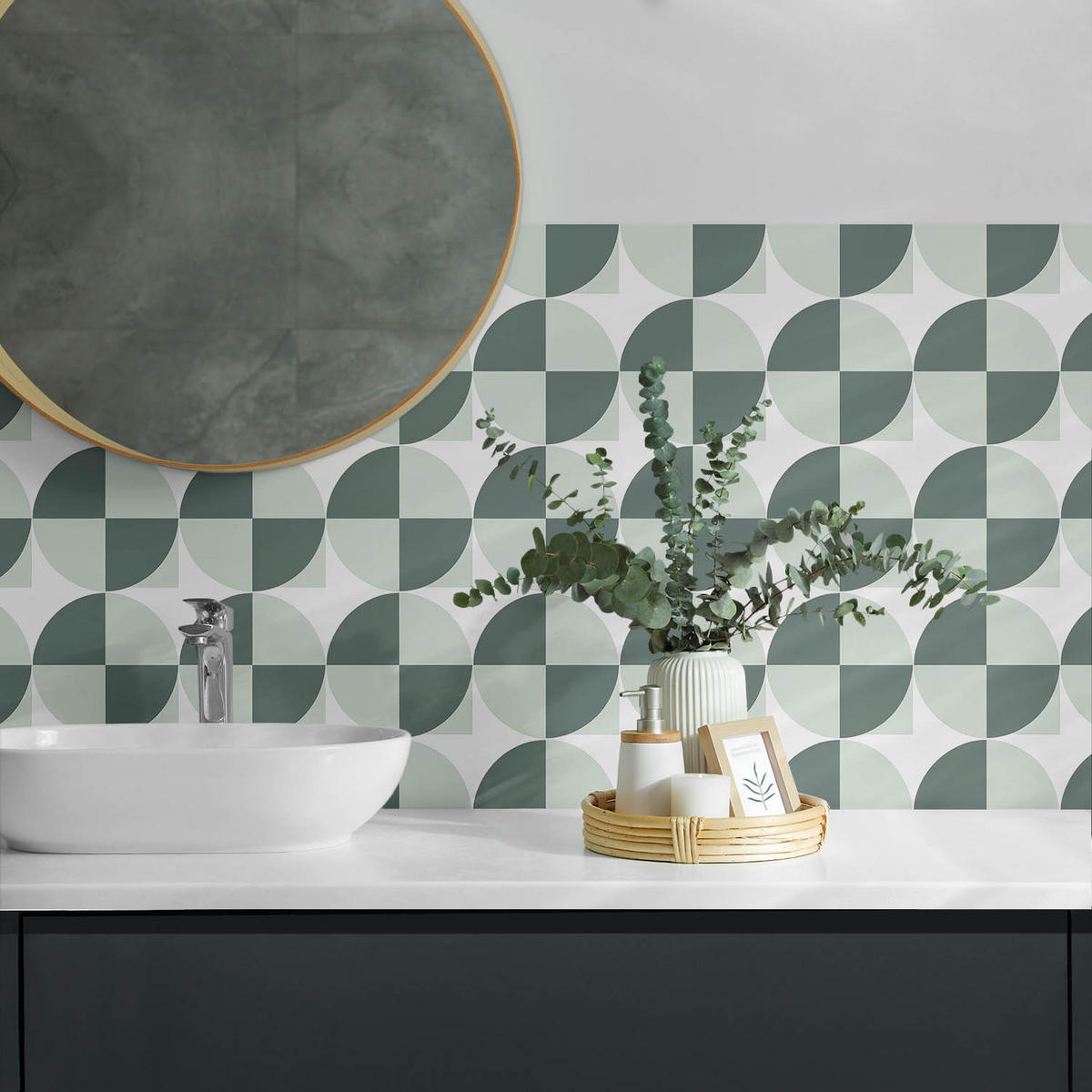 WANDPANEEL 120x60 cm selbstklebend Circona - Hellgrau, Kunststoff (60/1.6/120cm) - Wallfluent