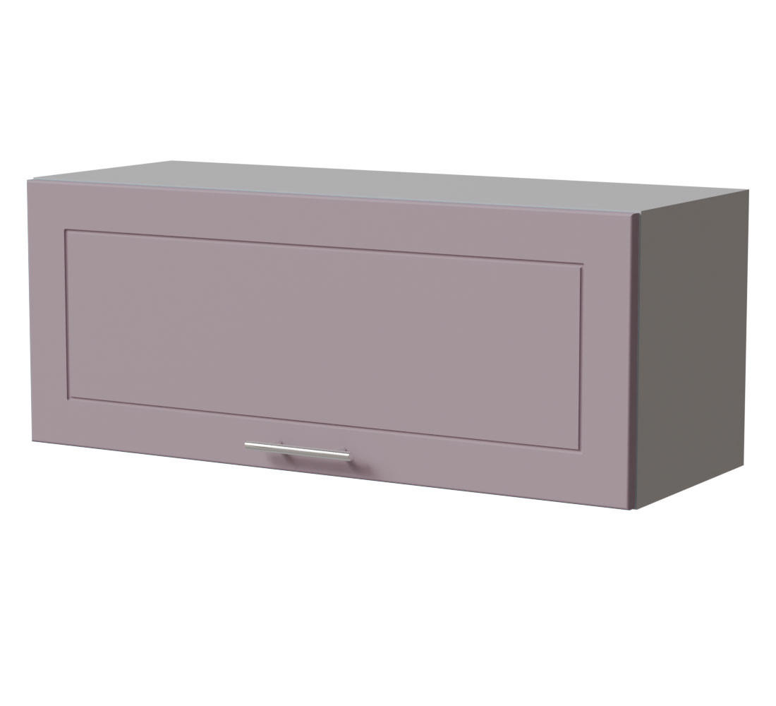 KLAPPHÄNGESCHRANK Bari W4B/90 Grau / RAL 4009 pastellviolett 90 / 32,5 / 36cm Blum Avenots Klappenbeschlag - Violett/Grau, Holz/Holzwerkstoff (90/36/32.5cm) - Feldmann-Wohnen