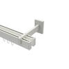 GARDINENSTANGE INNENLAUF Smartline Paxo 520 cm (geteilt in 4 x 130 cm), 2-läufig, 14x35 mm Weiß - Weiß, Metall (520cm) - INTERDECO
