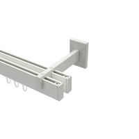 GARDINENSTANGE INNENLAUF Smartline Paxo 520 cm (geteilt in 4 x 130 cm), 2-läufig, 14x35 mm Weiß - Weiß, Metall (520cm) - INTERDECO