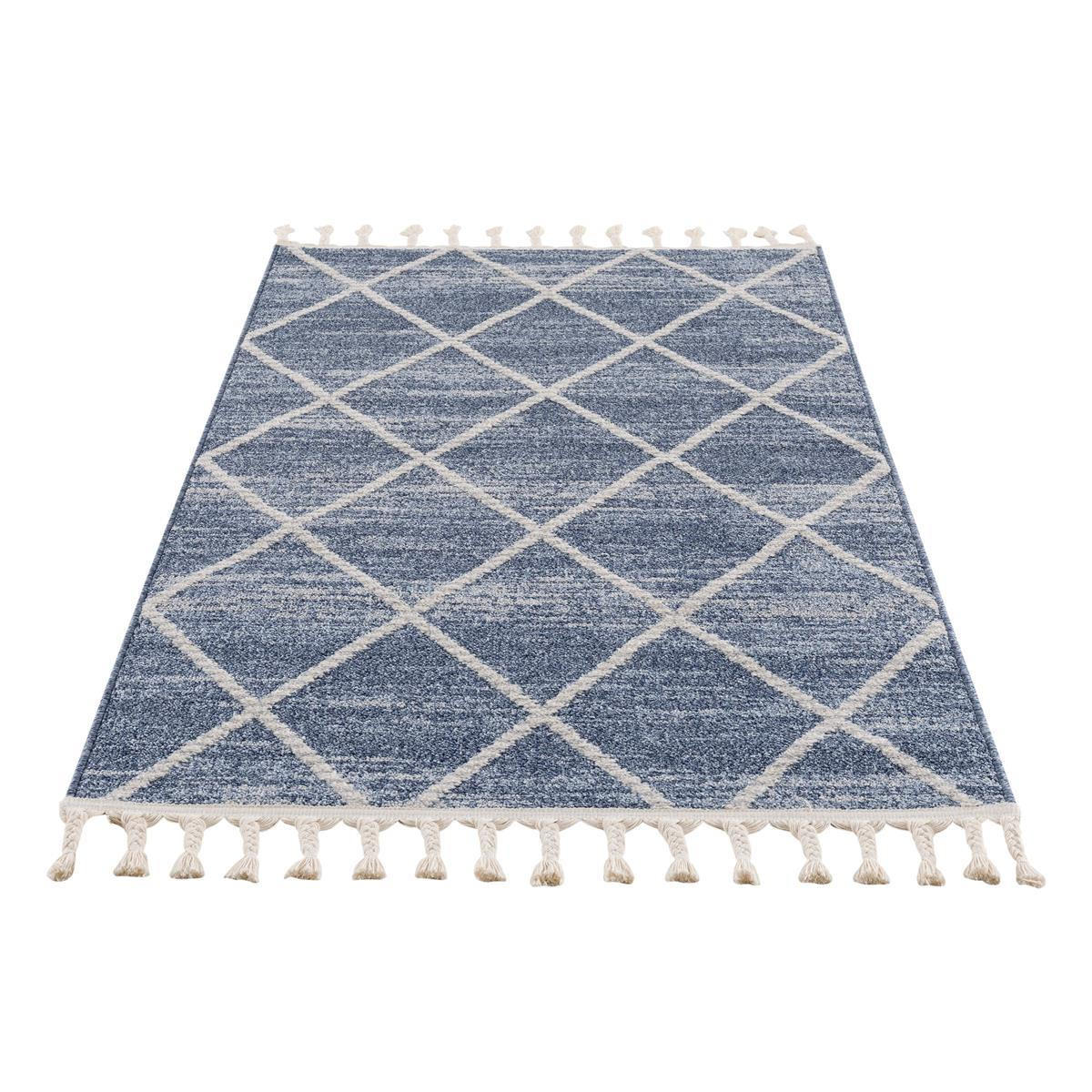 KURZFLOR-TEPPICH Art 2646 Blau 80x300 cm - Blau, Textil (80/300cm) - carpet city