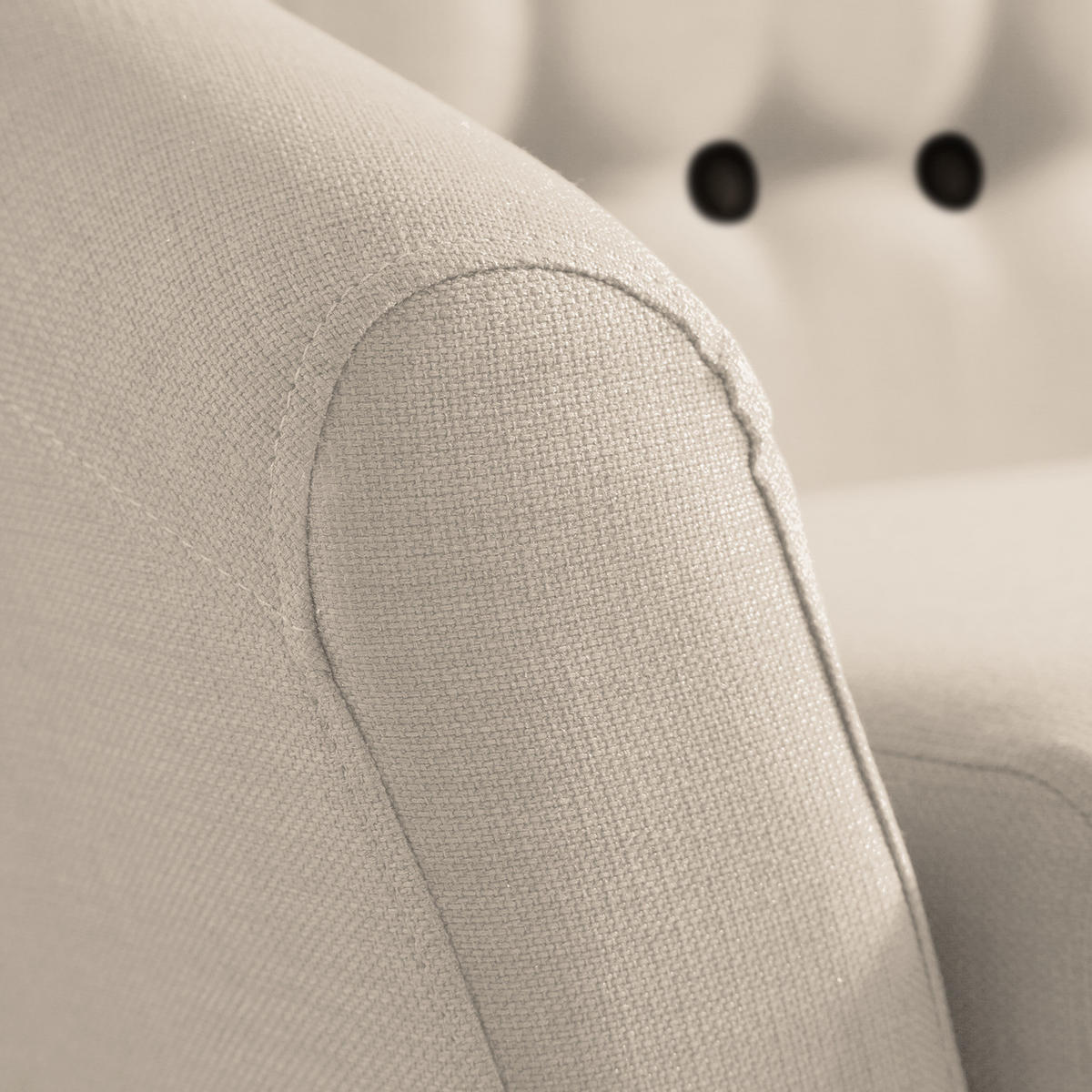 2-SITZER SOFA - Webstoff - Beige, Textil (148/76/67cm) - home24