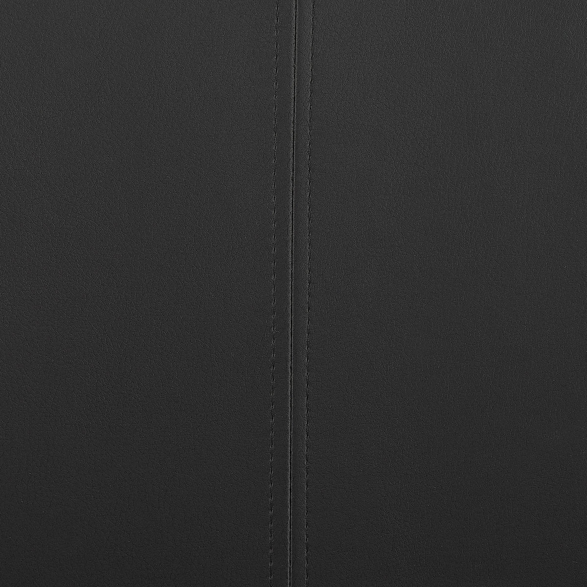 ESSZIMMERSTUHL 2er-Set Kunstleder Schwarz Greedin - Schwarz, Textil/Metall (42/99/50cm) - Beliani