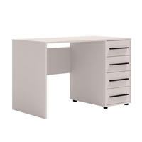 SCHREIBTISCH Maxivo Kaschmir, mit Schubladen - Kaschmir/Schwarz, Holzwerkstoff (60/120/75cm) - Bettso