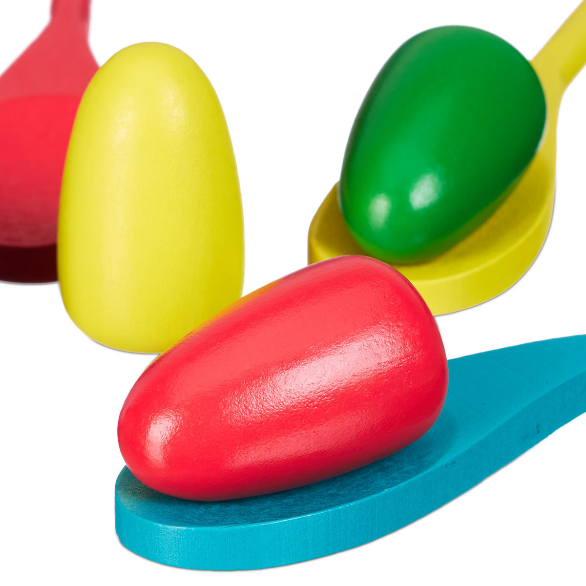 40-tlg.OUTDOORSPIELE-SET - Multicolor, Holz/Kunststoff (50/40cm) - Relaxdays