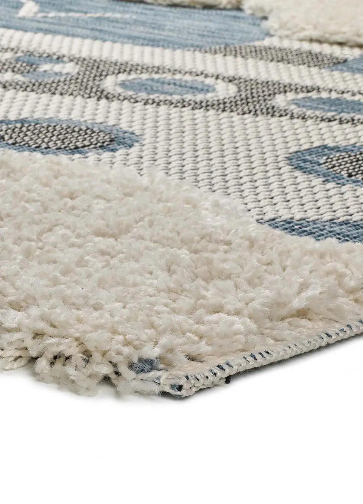 KINDERTEPPICH Blau Chinky 115/170 cm - Blau, Naturmaterialien/Textil (115/170cm) - Atticgo