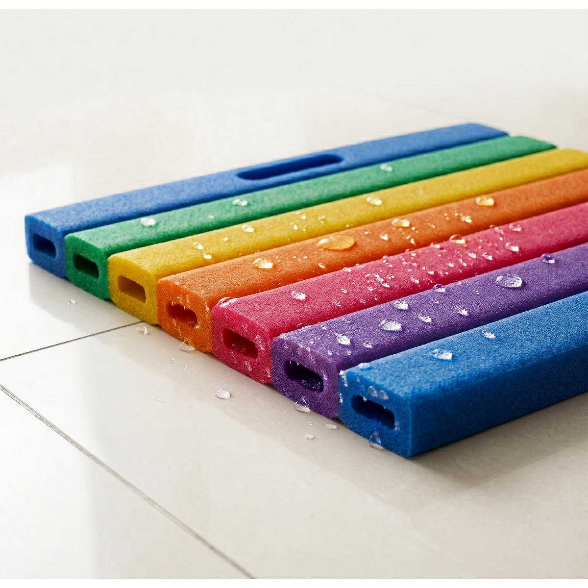 PODLOŽKA pod kolená, 2 ks - viacfarebná, plast (35/30cm) - Relaxdays