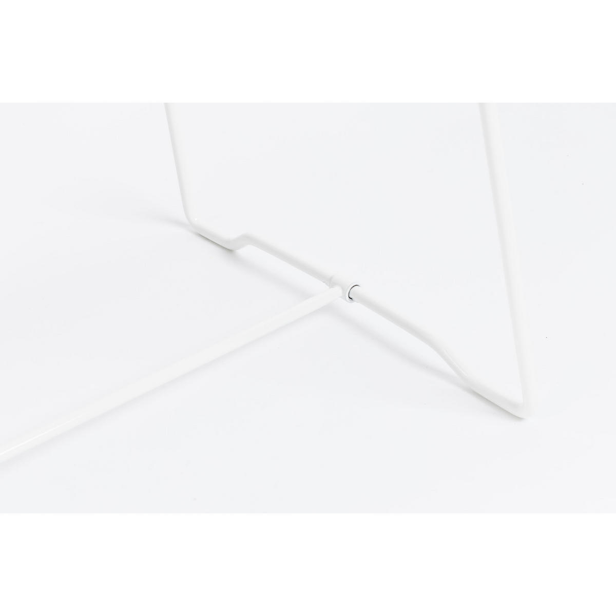 STANDSPIEGEL Außenspiegel Stehend Weiß - Weiß, Metall (30.5/147.5/36.5cm) - Housecraft Living