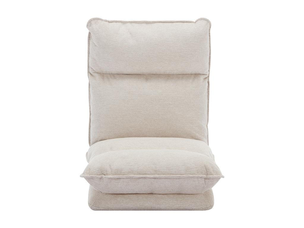 SESSEL mit einstellbarer Schlaffunktion - melierter Stoff - Beige - MURTERA - Beige, Textil (132/71/57cm) - Vente-Unique