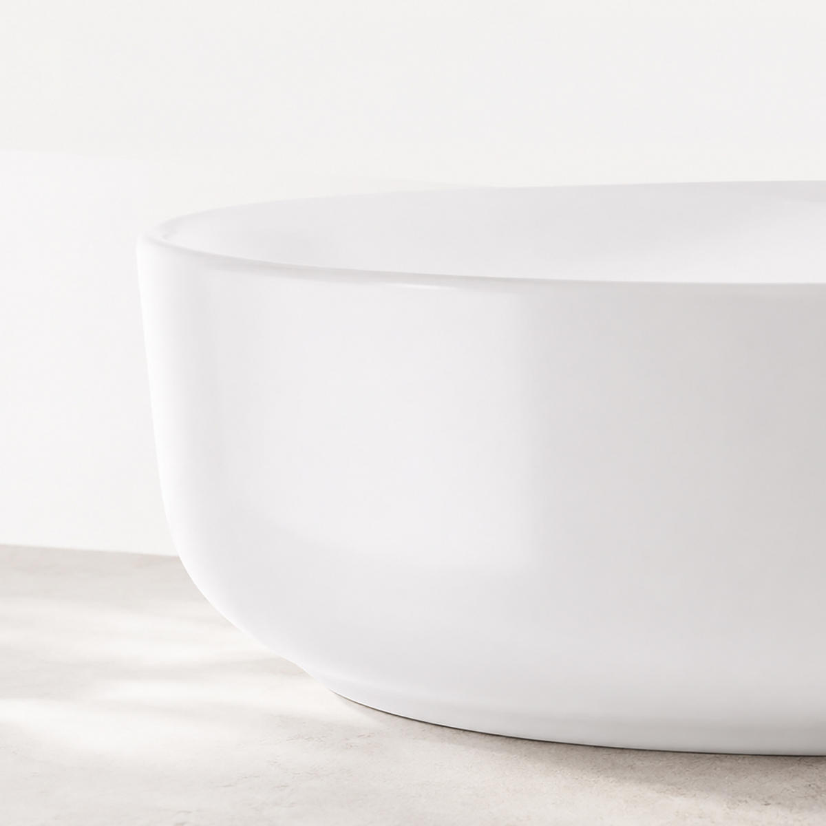LAVOAR Alb ceramică pe blat rotund fără orificiu pentru baterie 30 cm - alb, ceramică (30/11/30cm) - Relaxdays