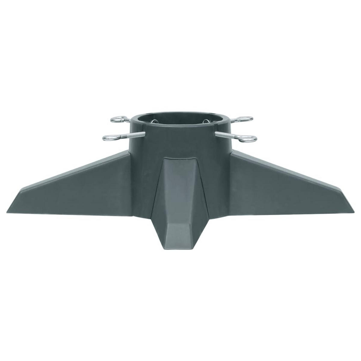 CHRISTBAUMSTÄNDER Grün 55,5x55,5x15 cm - Grün, Kunststoff (15cm) - furnicato