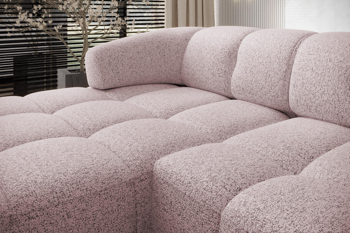 ECKSOFA WESPER S - Eckcouch Mit Elektrischer Sitzverstellung, L-förmig, Freistehend, Relaxfunktion, 183x284x79cm Linke, Asche - Silberfarben, Holz/Textil (113/284cm) - DomoHome