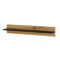 WANDREGAL Schwarz, Artisan 115/20/20 - Schwarz, Holzwerkstoff (115/20/20cm) - RAUMHIRSCH FURNITURE
