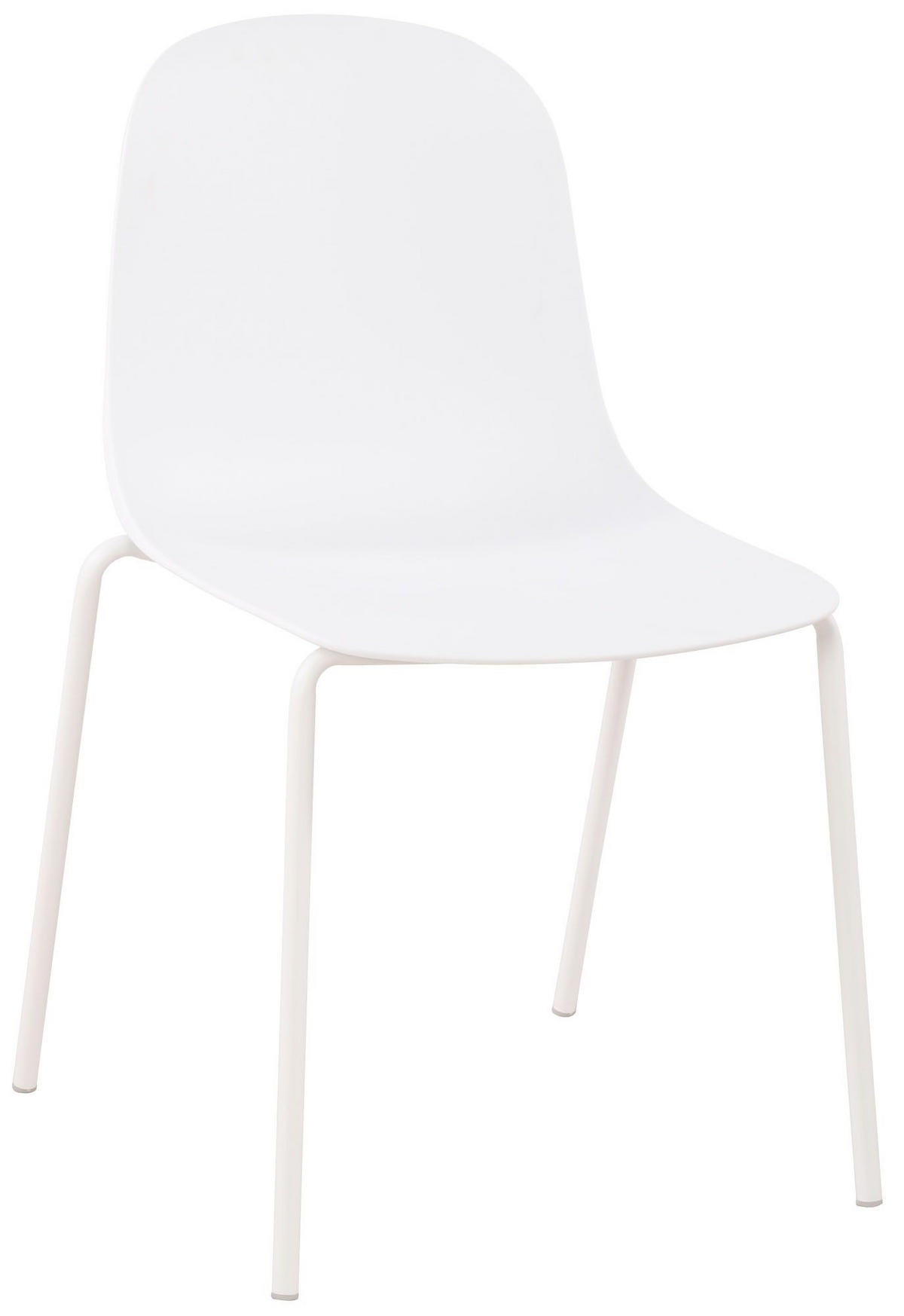 GARTENMÖBEL-SET Ida 2 Stühle 166x60x85cm Kunststoff Weiß Balkonset - Weiß, Kunststoff - DELUKE