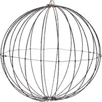 WEIHNACHTSDEKO Kugel mit Beleuchtung 50/50/51,5 cm - Schwarz, Kunststoff (50/51.5/50cm) - Home Styling Collection