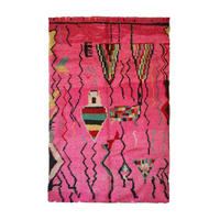 BERBERTEPPICH aus reiner Wolle 171x 261 cm - Pink, Naturmaterialien (171/261cm) - AFK Living