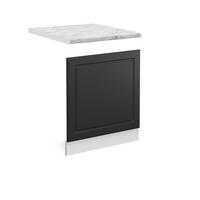 FRONTBLENDE R-Line Anthrazit Landhaus 60 cm, AP Marmor - Anthrazit/Weiß, Holzwerkstoff (60/57.2/1.6cm) - Vicco