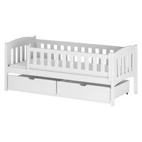 BETT 90/200 Samuel Weiß - Weiß, Holzwerkstoff (90/200cm) - Petits-meubles
