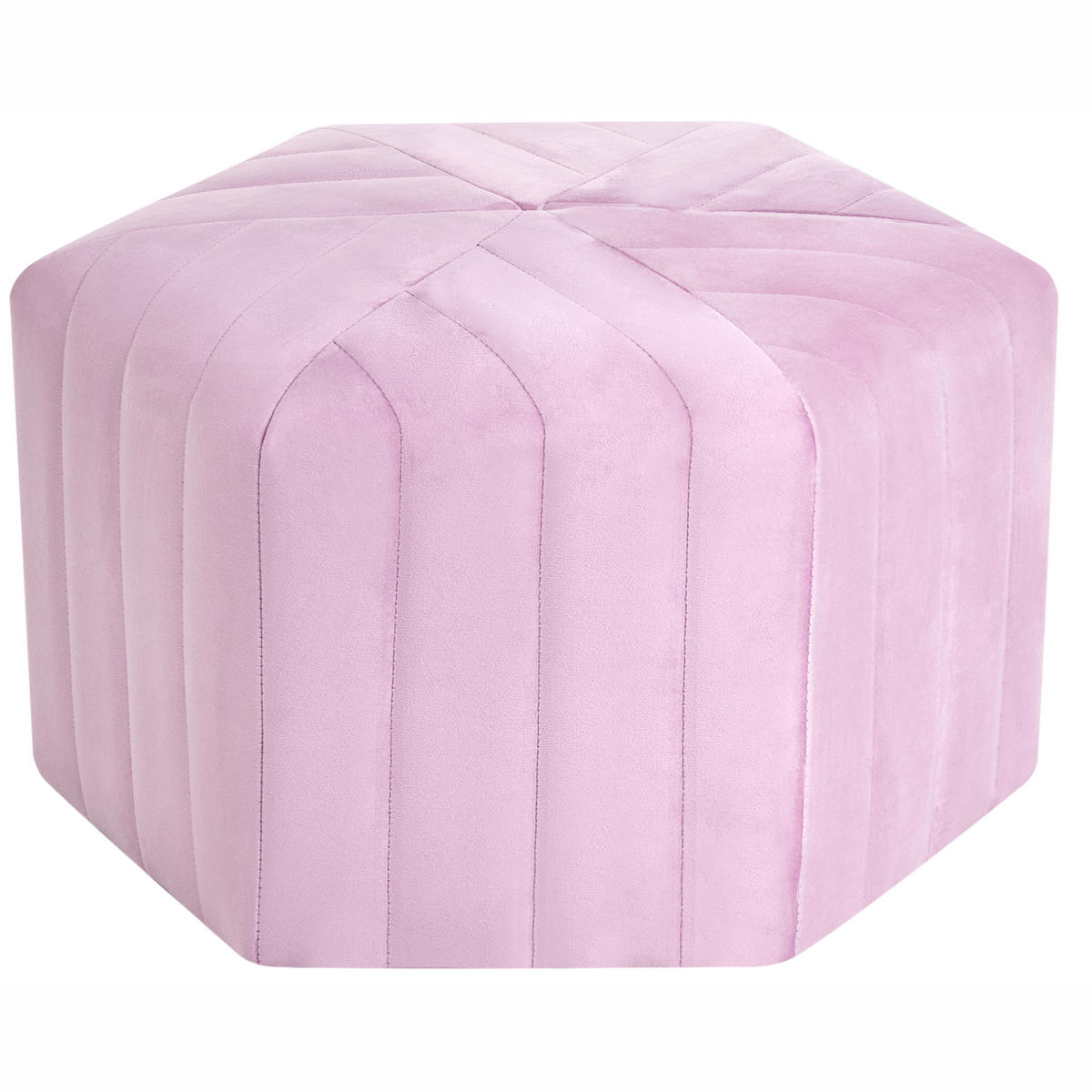 POUF Hellviolett Murietta - Violett, Textil (53/29/48cm) - Beliani