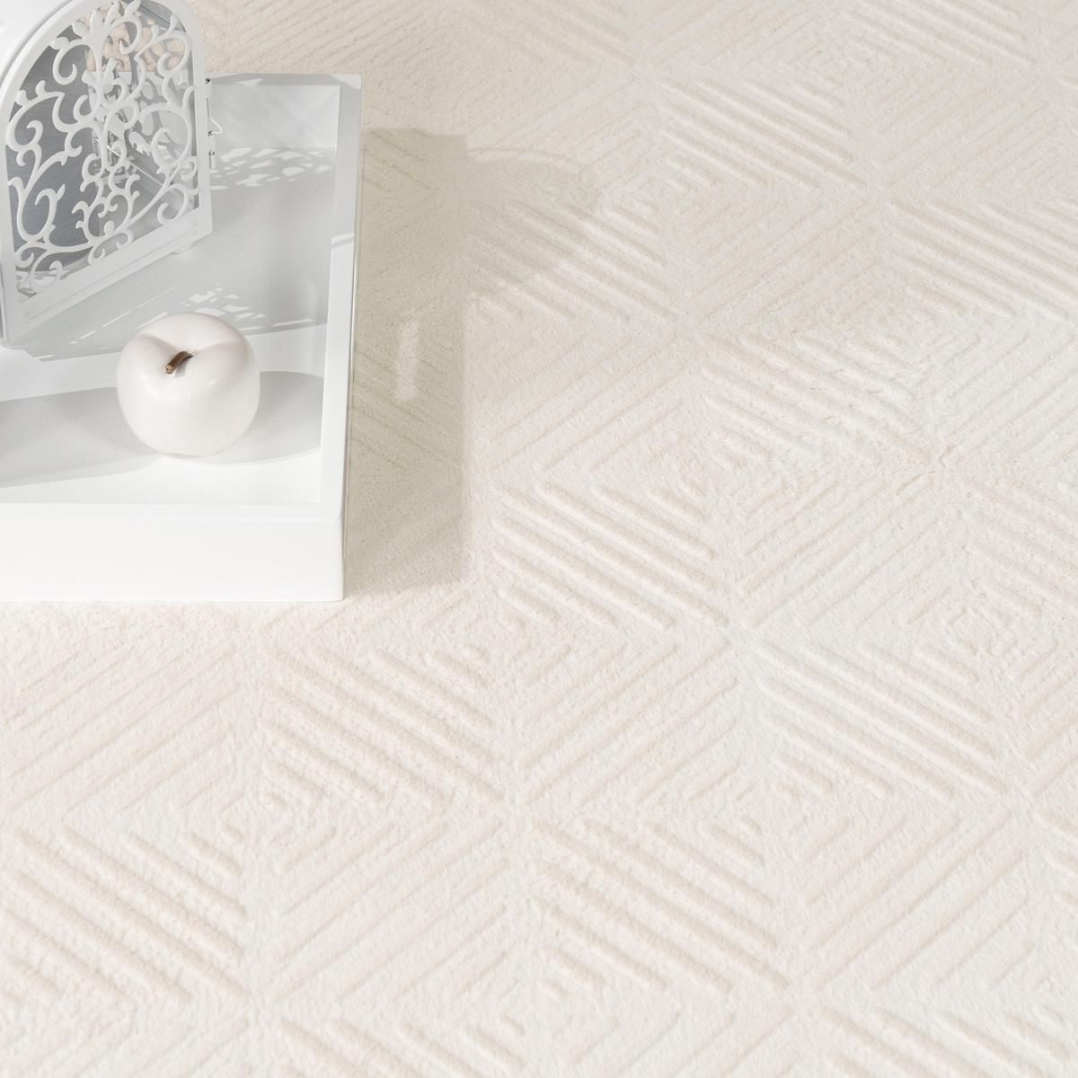 KURZFLORTEPPICH 240/340 cm Lelystad 523 - Creme, Textil (240/340cm) - Paco Home