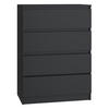 KOMMODE 4 SCHUBLADEN M4 - SCHWARZ - Schwarz, Holzwerkstoff (70/97/40cm) - CDF