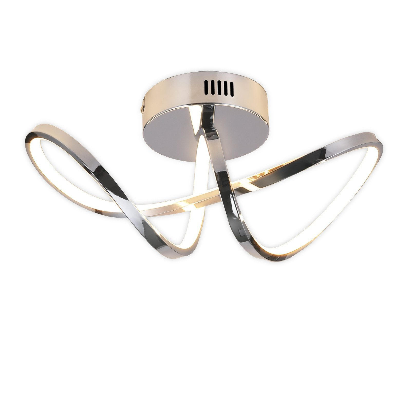 LED-DECKENLEUCHTE Marburg 34/14.5/17 cm - Silberfarben, Metall (34/14.5/17cm) - Nettlife