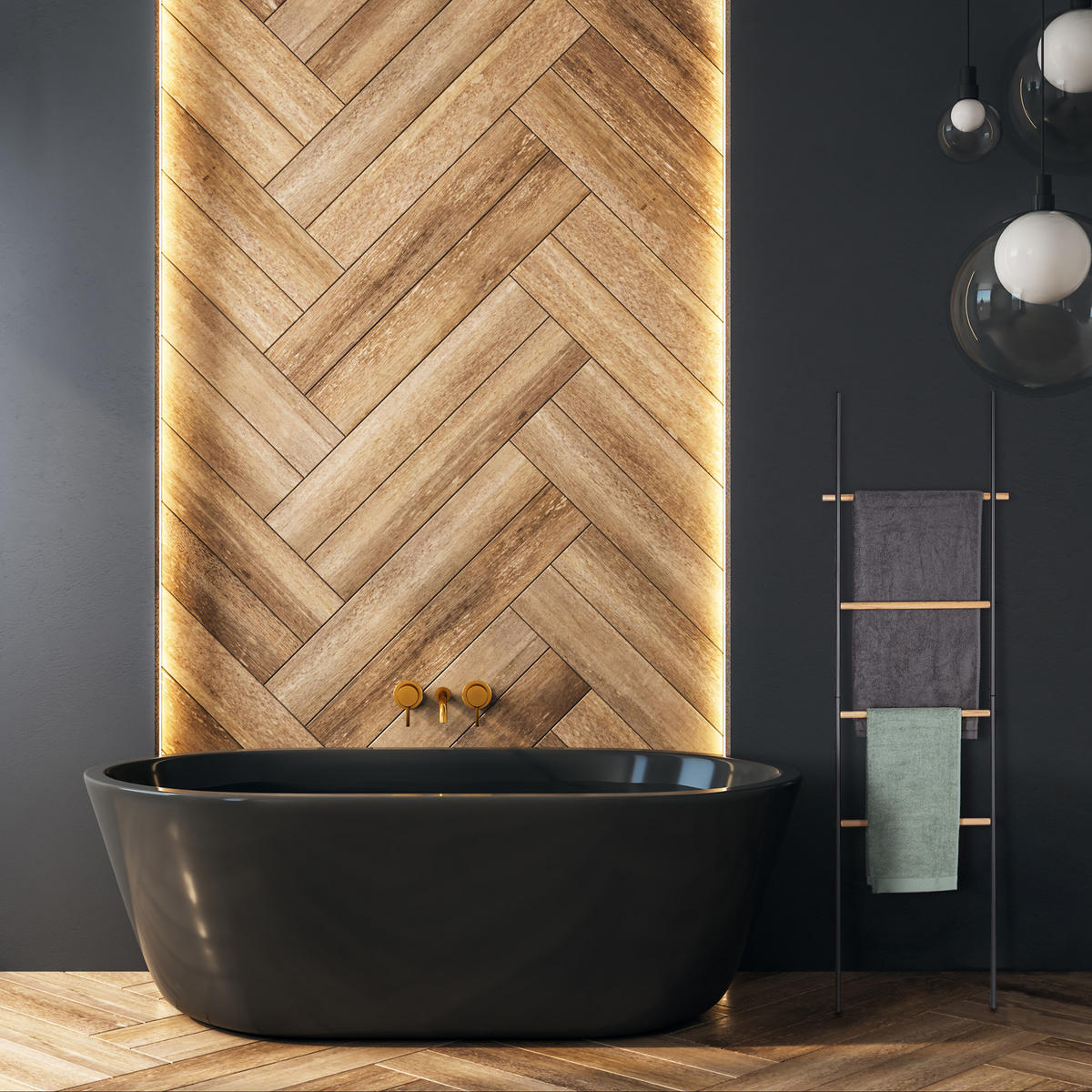 UTERÁKOVÝ stojan - viacfarebná, kov/drevo (50/171/3cm) - Relaxdays