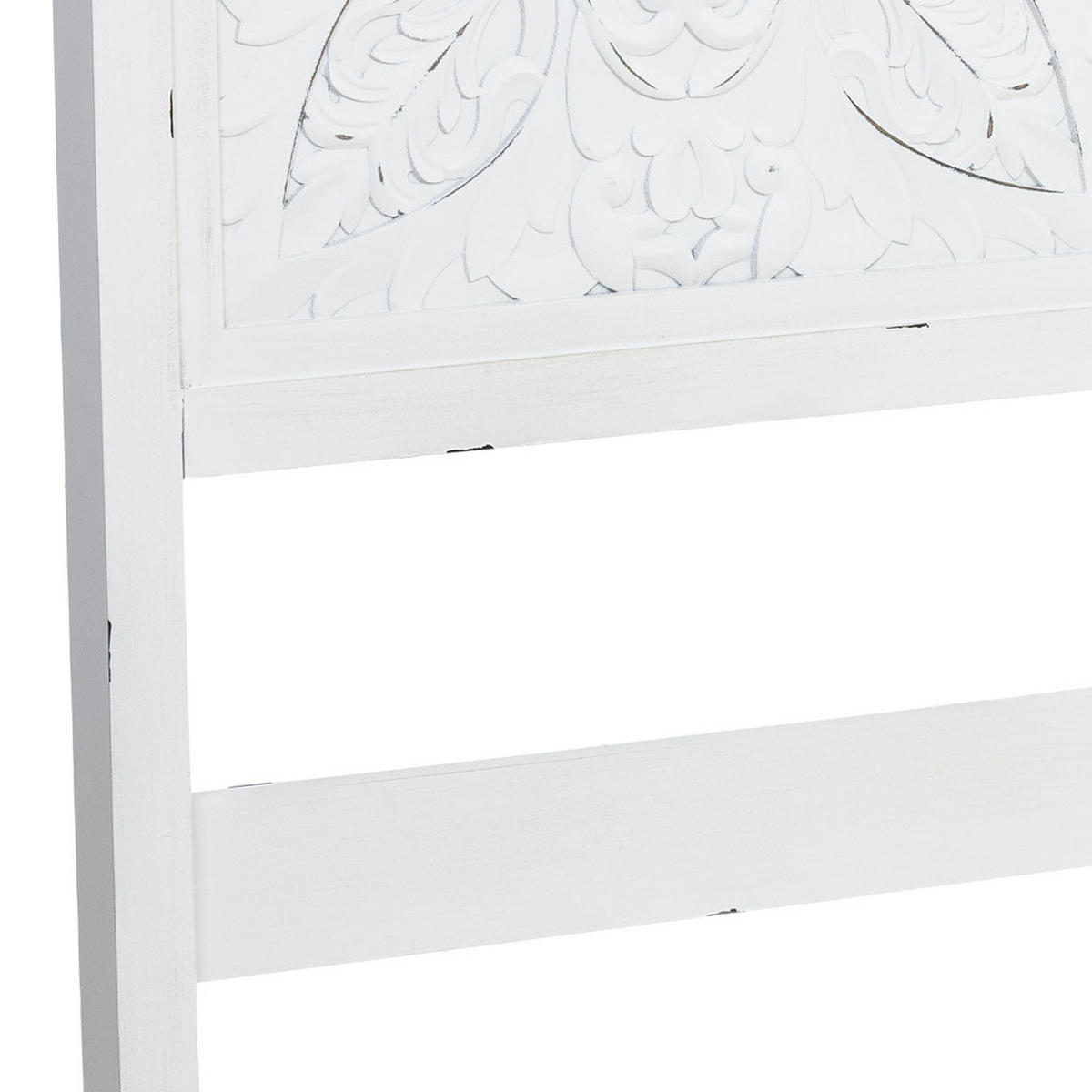 KOPFTEIL aus Holz, grau, 150x7x130cm - Weiß, Holz (150/130/7cm) - Wanderlust