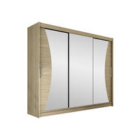 KLEIDERSCHRANK Aston IV - Silberfarben/Sonoma Eiche, Holzwerkstoff/Kunststoff (250/215/58cm) - MIRJAN24