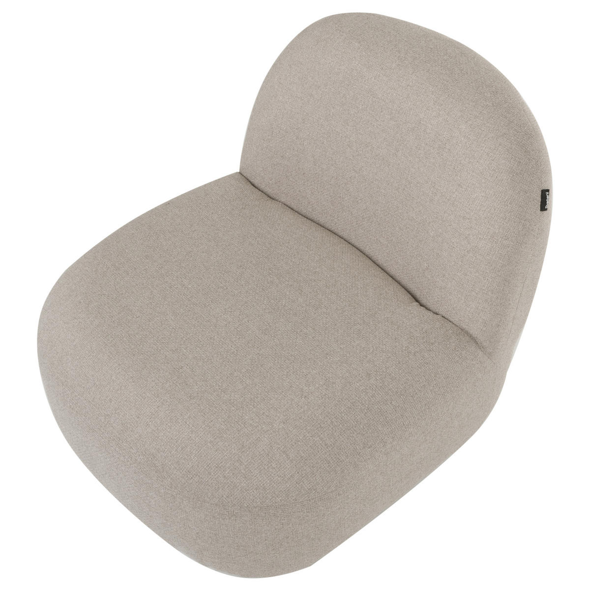 SESSEL Stoff Beige Lovberg - Beige, Textil (71/74/80cm) - Beliani