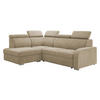 ECKSOFA Oslo 2rRLXp, Seite: Links LXP+R+2R - Silberfarben/Naturfarben, Holz/Textil (250/200cm) - MIRJAN24