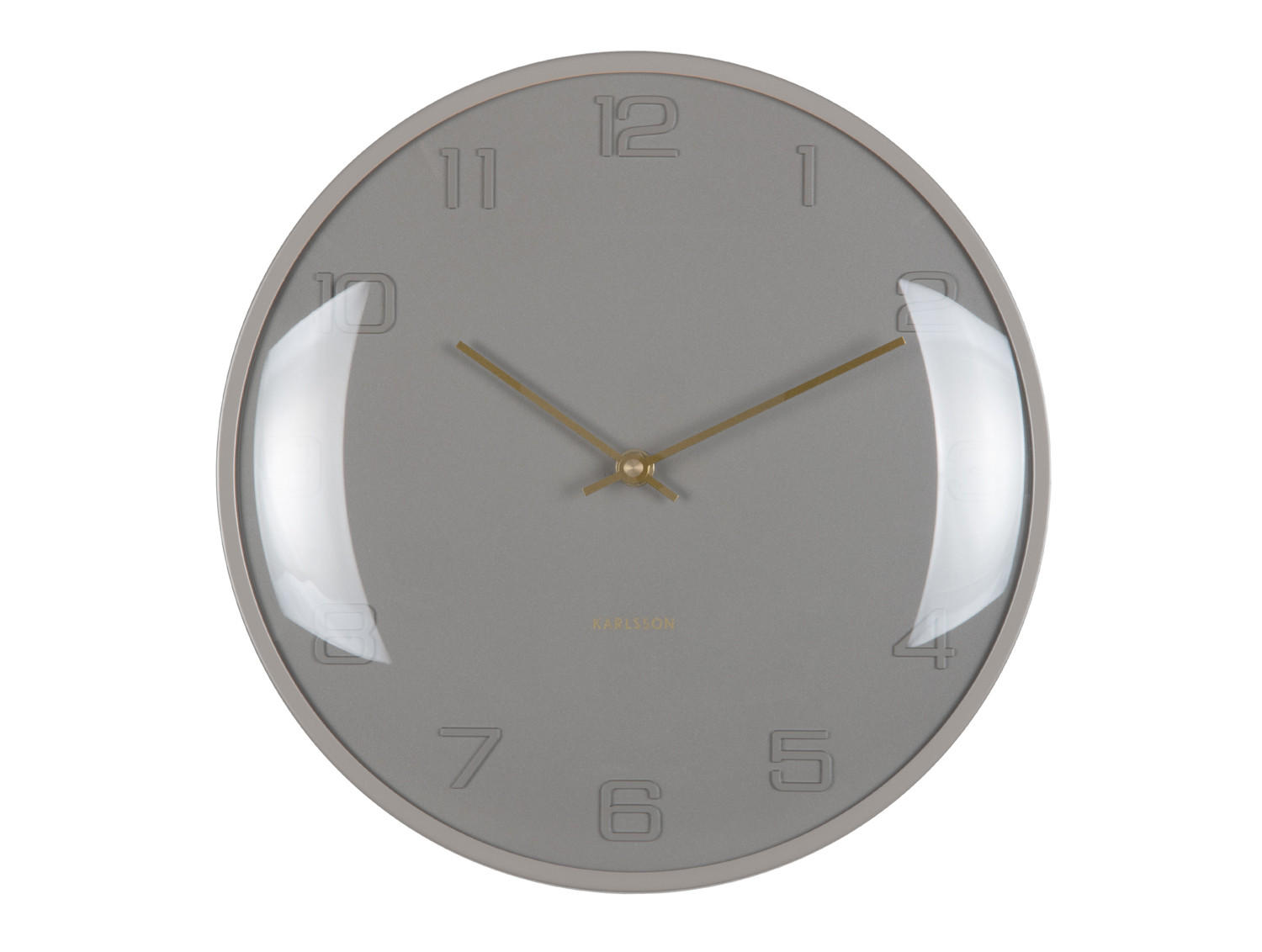 Karlsson Wanduhr Grau 3x30.5x30.5 cm