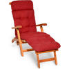 DECKCHAIRAUFLAGE Flair DC 200/50/8cm Rot - Rot, Textil (50/8/200cm) - Beautissu 