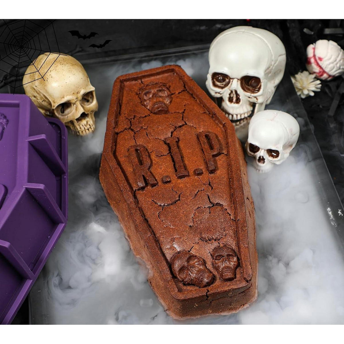 KUCHENFORM Sarg Silikon 30,5 cm Halloween - Silberfarben, Kunststoff